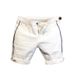 Men's Clothing Personalized Color Matching Slim Fit White Denim Shorts Fashion Trend All Match Shorts_viptrois.com