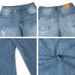 Men's Clothing Retro Washed Distressed Silhouette Scimitar Jeans Trendy Loose Banana Mopping Casual Long Trousers_viptrois.com
