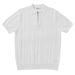 Men's Clothing Zipper Striped Knitted Short Sleeved Polo Shirt For Men, Slim Fit Top, High End Commuting Wear, T Shirt Bottoming_viptrois.com