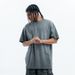 American Vintage Washed Cotton Short Sleeve Solid Color Unisex Base Shirt Street Style Versatile_viptrois.com