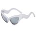 Men's Sunglasses Fashion Wave Cat Eye Personality Sunglasses Trend Sunglasses Sun Protection Sports Sunglasses_viptrois.com