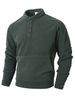 Men's Slim-Fit Stand Collar Sweatshirt – European Minimalist Long Sleeve Top (Camel/Black/Grey, Sizes S-XXXL)_viptrois.com