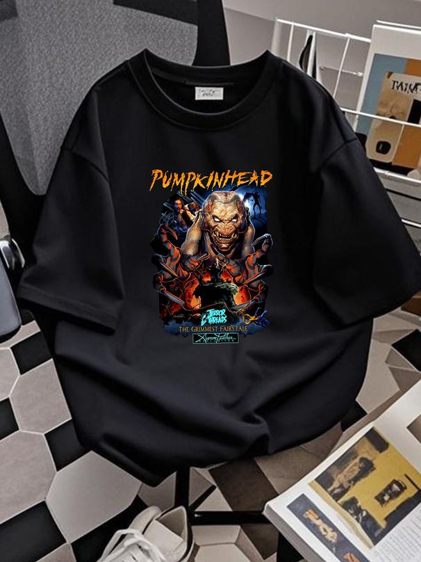 Pumpkinhead 90s Vintage Halloween T Shirt Spooky Horror Movie Party Scary SweaT Summer Unisex Breathable Stylish Top For Everyday Wear Fashion_viptrois.com