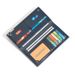 Men's Long Wallet, Stylish Bifold Wallet, Slim Credit Card Wallet, Zipper Coin Pocket_viptrois.com