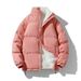 New Autumn/Winter Men's Cotton Korean Edition Trendy Plush Thick Bread Robe Stand Collar Casual Coat For Men_viptrois.com