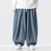 2025 New Large Size Japanese Loose Harlan Straight-leg Pants Wide-leg Casual Pants American Jeans Cross-border Foreign Trade_viptrois.com