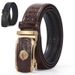 VOOTHOST Fashion Men's Leather Belts Cowhide Leather Belt High Quality Crocodile Automatic Buckle Casual Business Belt F0012_viptrois.com