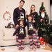 Christmas Letter Snowflake Fawn Christmas Family dress printed homewear pajamas_viptrois.com