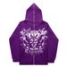 Hoodie Sweatshirt Gothic High Street Full Zipper Oversized Unisex Streetwear Y2 Jacket_viptrois.com