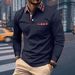 Unbeatable Quality Instagram Autumn New POLO Button Pocket Men's Long Sleeved Sports Polo Shirt_viptrois.com