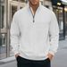 Pure Pure Cross-Border Independent Station Hot-Selling Half-Zip Sweatshirt Men, New Loose Fit Large Size Stand Collar_viptrois.com