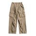 Mountain Style Multi-Pocket Autumn New Wide-Leg Comfortable Long Casual Paratrooper Cargo Pants Straight Loose Versatile_viptrois.com