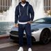Men's Heavyweight Winter Suit Loose Fit Multi Color Workwear Trendy Sportswear Hooded Sweatshirt Set Available_viptrois.com