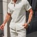 Men's Clothing Men's Shirt Casual Loose Short Sleeved Shorts_viptrois.com