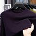Worsted Knitted Long Sleeve Sweater Men's Thin Crew Neck Bottom Sweater Men's Clothing_viptrois.com