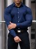 Men's Slim-Fit Long Sleeve Dress Shirt – Premium Cotton Blend Business Casual Shirt (6 Classic Colors) – Breathable & Wrinkle-Resistant_viptrois.com