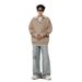 Collar Solid Color Knitted Sweater For Men, Versatile, Trendy And Casual Design, Long Sleeved_viptrois.com