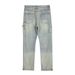 Men's Clothing High Street Water Ins Same Style Washed Vibe Style Loose Stitching Lumberjack Overalls Jeans Jeans_viptrois.com