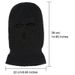 Sports Face Masks Three Hole Double Hole Hood Winter Warm Balaclava Knitted Motorcycle Mask Riding Hood_viptrois.com