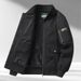 100% Cotton Baseball Collar Jacket For Men – Multi-Pocket Utility Coat With Corduroy Texture (M-5XL, Black/Khaki/Army Green)_viptrois.com