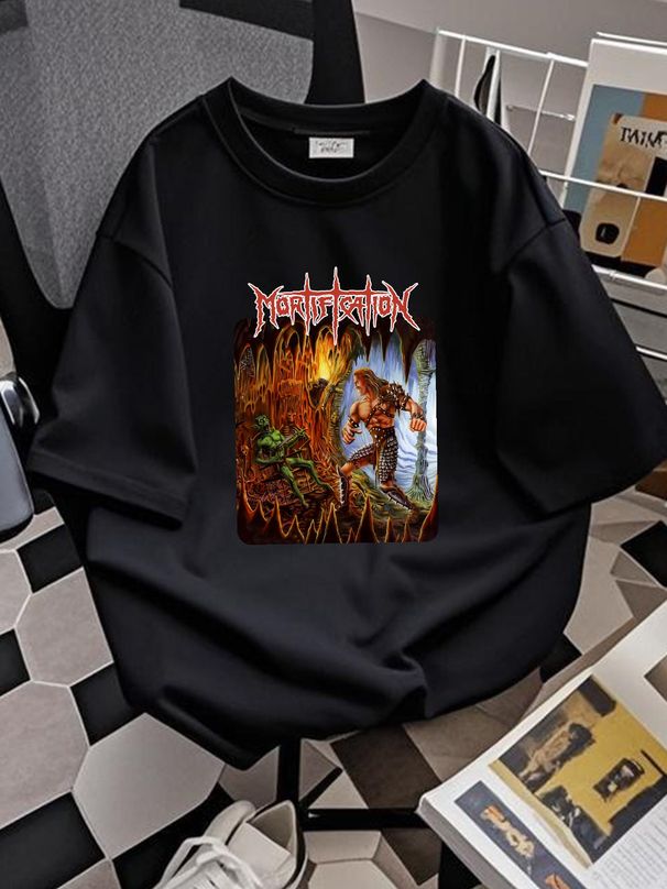 Mortification Erasing The Goblin T- Shirt Cotton Black Men Size S To 5XL PM1912 Fashion Stylish Stretched Homme Soft Streetwear Breathable_viptrois.com