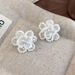Ins Style Detachable Pink Ribbon Bow Crystal Beaded Shoe Buckle Shoe Flower Ballet Style Decorative Buckle Sneakers_viptrois.com