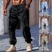 Men's Clothing Cotton And Linen Men's Pants Outdoor Loose Multi Pocket Workwear Cuffed Casual Pants Long Men_viptrois.com