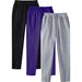 Men's Clothing Casual Plus Velvet Solid Color Fleece-Lined Casual Jogger Pants - Mid Rise Straight Leg Comfortable Sweatpants For Spring & Fall_viptrois.com