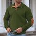 Men's Clothing Spring And Autumn Light Mature Casual Style Men's Corduroy Jacket Stand Collar Long Sleeve Coat Outdoor Casual Sweatshirt_viptrois.com