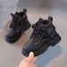 2025 Winter New Children's British Style Warm Martin Boots Girls Thick Leather Boots Boys Non Slip Plush Cotton Boots_viptrois.com