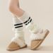 Mother & Kids Children's socks autumn and winter white knitted jk long calf socks leg covers warm lolita lolita pile socks_viptrois.com