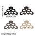 Premium Matte Hollow Flower Bowknot Claw Clip - Simple Elegant Japanese-Korean Style Large Back-of-Head Updo Shark Clip_viptrois.com