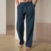 Men's Clothing Spring And Summer New Men's Hip Hop Breathable Linen Loose Casual Sports Pants_viptrois.com