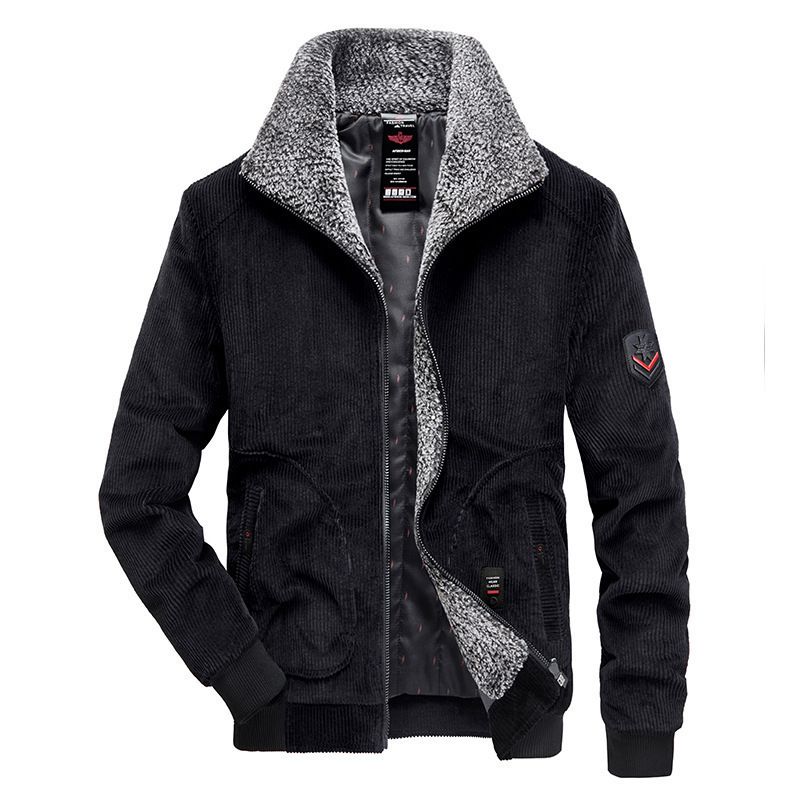 Men's Corduroy Jacket Men's Thickened Men's Velvet Cotton-padded Jacket Men's Cotton-padded Jacket_viptrois.com