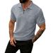 Men's Zipper Polo Shirt With Jacquard Detail | Lightweight Breathable Short Sleeve Top | Loose Fit Casual Pullover For Streetwear | S-Xxxl_viptrois.com