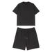 Men's Clothing High Quality Casual Suits Pure Cotton Short Sleeved T Shirts And Shorts With 2 Piece Suits_viptrois.com