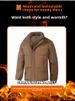 2025 New Winter Padded Coat Men's Casual Couple Fake Two Pieces Thickened Padded Jacket Bread Jacket Hooded Outside_viptrois.com