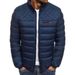 Fashion Brand Striped Paris Letter Print Down Jacket Casual Light Down Jacket_viptrois.com
