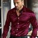Men's Clothing Men's Casual Bright Drape Business Casual Spring And Autumn Long Sleeved Non Iron Anti Wrinkle Shirt_viptrois.com