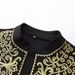 Men's Clothing Robe New Embroidery Casual Men's Muslim Long Sleeve_viptrois.com