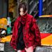 Men's Dark Fire Design Autumn Versatile Trendy Fashion Casual Daily Wear Black Oversized Jeans_viptrois.com