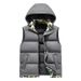 Men's Winter Camouflage Hooded Vest - Thickened Casual Zip-Up Jacket For Big & Tall, Black/Khaki/Dark Grey (M-5xl)_viptrois.com