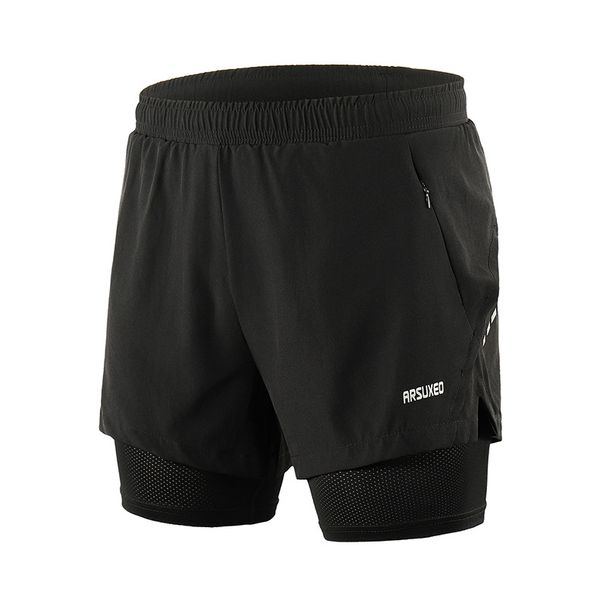 Man's clothing Outdoor sports running fitness sports loose (with Intranet) leisure marathon five-quarter pants to prevent exposure_viptrois.com