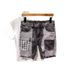 Men's Clothing Personalized Multi Pocket Stitching Contrast Color Versatile Denim Shorts Trendy Casual Shorts_viptrois.com