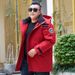 Men's Clothing Extra Large Long Down Jacket With Detachable Inner Liner, Heavy Duty Workwear Coat For Extreme Cold Weather - Black, Red, Ivory_viptrois.com