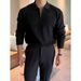 Men's Slim Fit Polo Collar Half-Zip Knit Sweater - Breathable Stretchable Business Casual Pullover For Youth & Adults_viptrois.com