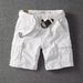 Men's Retro Heavy Wash Cargo Shorts Style Multi Pocket Summer Casual Loose Straight Leg Mid Length Trendy_viptrois.com