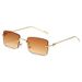 Women's Frameless Small Sunglasses - Fashion Trimmed, UV400 Protection, Trendy Style_viptrois.com