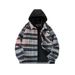 24 Autumn And Winter New Plaid Shirt Men's Commuting Fashion Loose Casual Hat Detachable Coat_viptrois.com