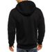 Large-Sized Men's Autumn And Winter Sports And Fitness Jacket, Casual Arm Zipper Hoodie, Cardigan And Hooded Jacket_viptrois.com